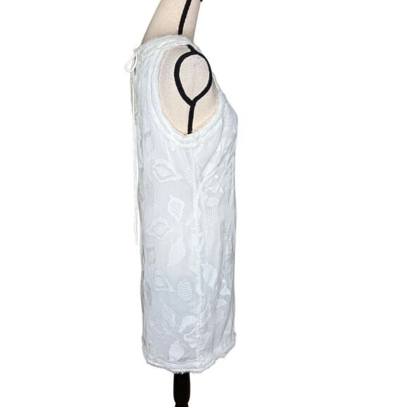 M.S.S.P White Embroidered Sleeveless Sheath Dress Sz M LWD, Wedding, Party - Picture 5 of 16